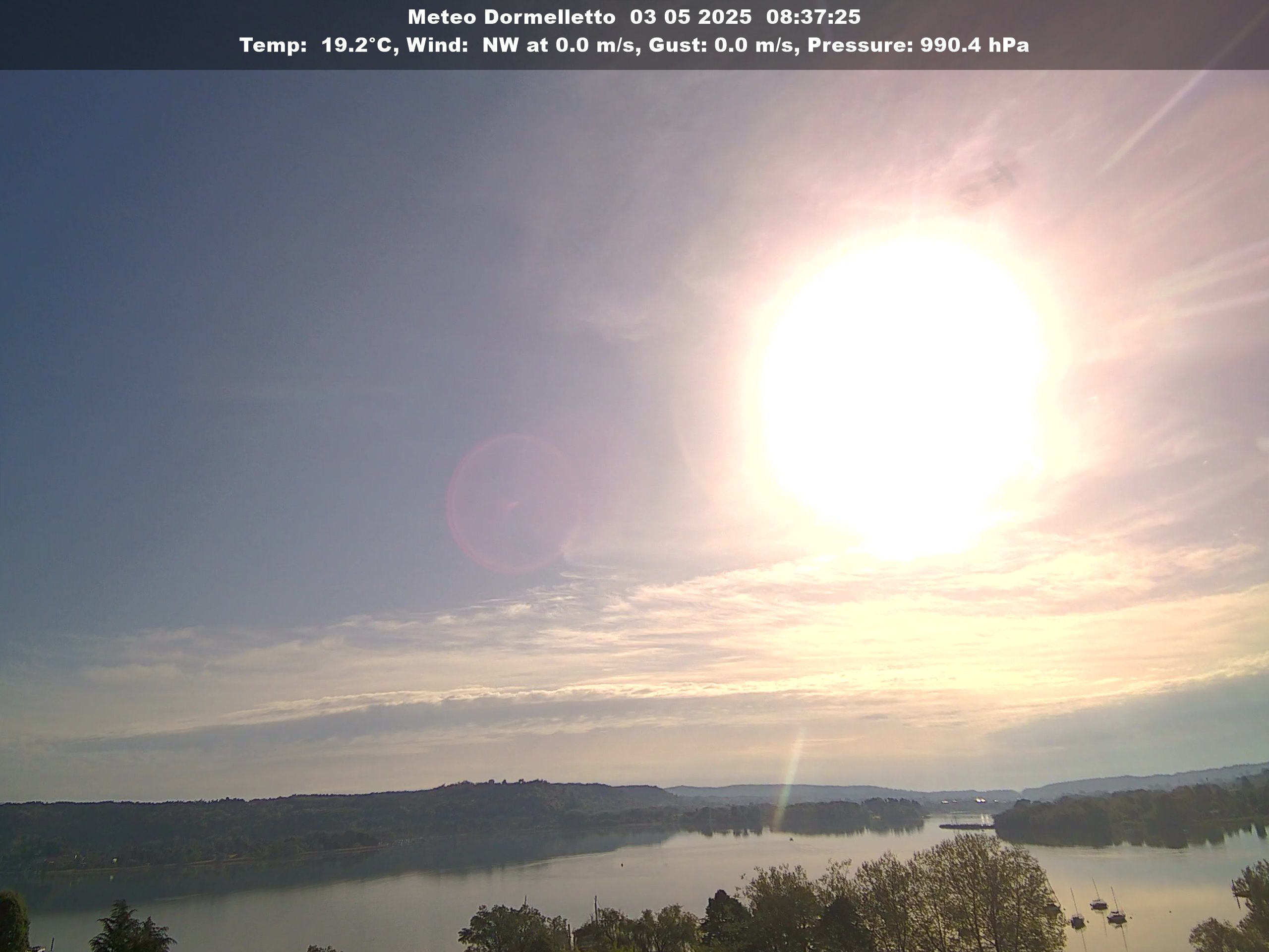 immagine della webcam nei dintorni di Fontaneto d'Agogna: webcam Dormelletto