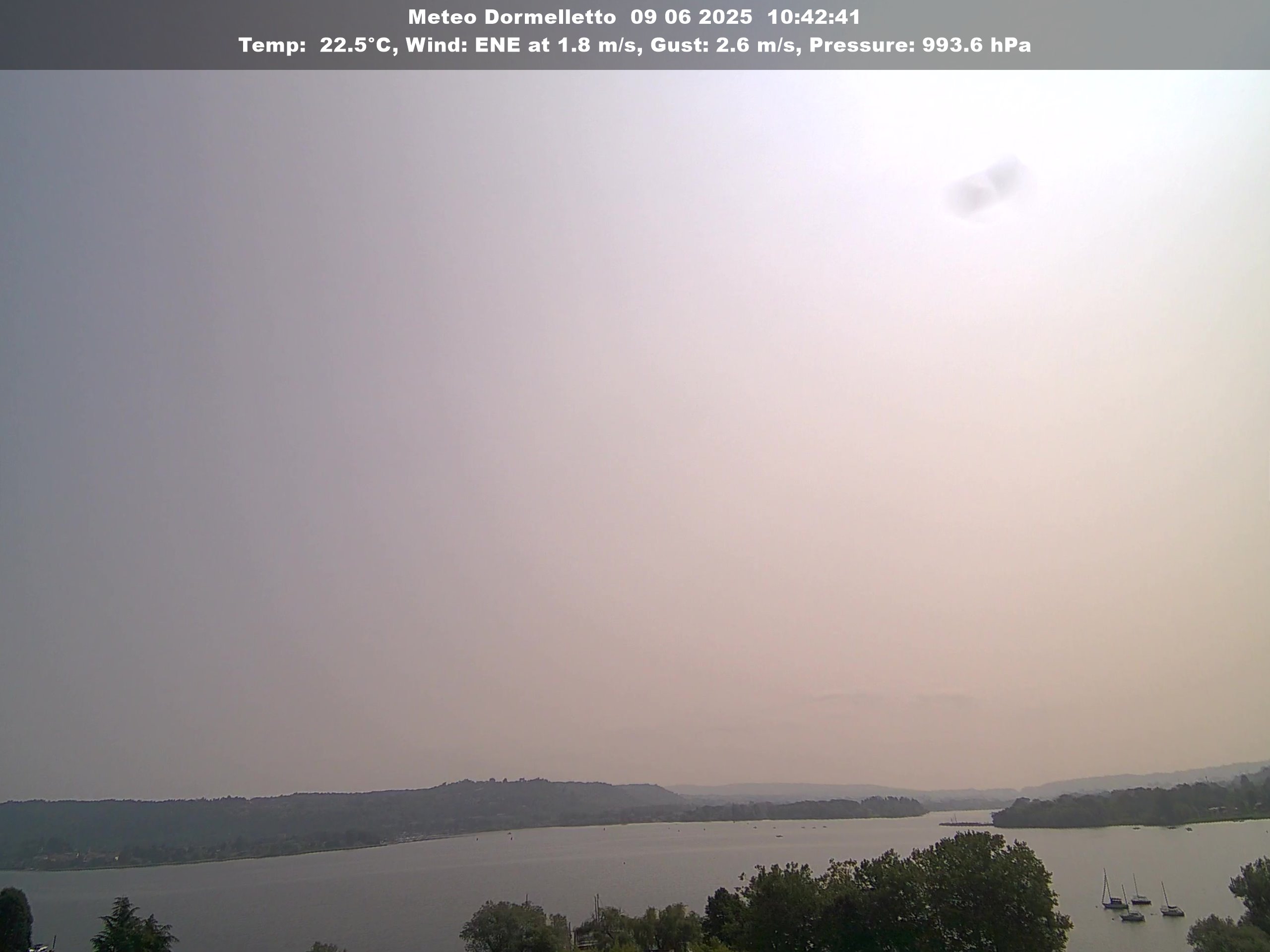 immagine della webcam nei dintorni di Galliate Lombardo: webcam Dormelletto