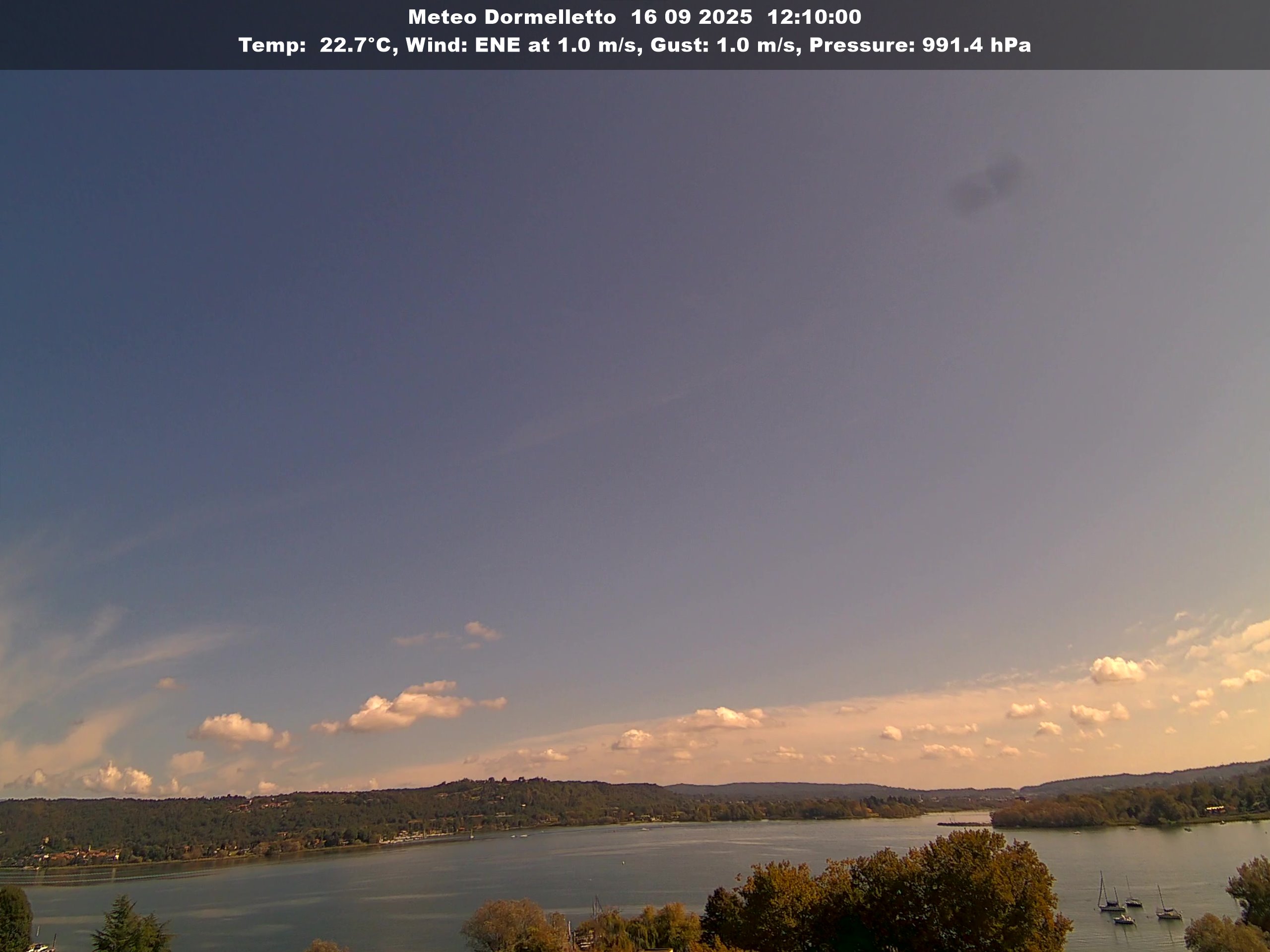 immagine della webcam nei dintorni di Vaprio d'Agogna: webcam Dormelletto
